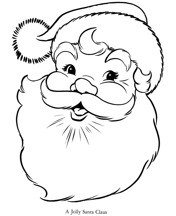 Free Printable Coloring Pages Of Santa Claus