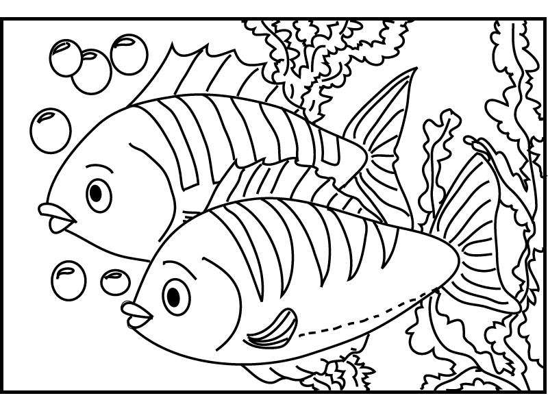 ocean fish coloring pages - photo #42